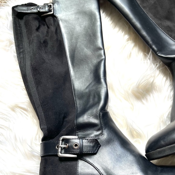 Black Liz Claiborne Riding Boots - Picture 2 of 6